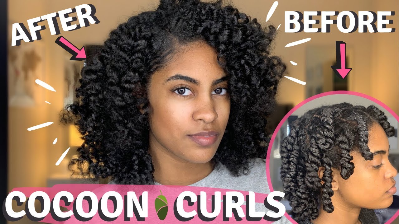 HEATLESS CURLS OVERNIGHT | HOW TO: COCOON CURLS ON NATURAL HAIR