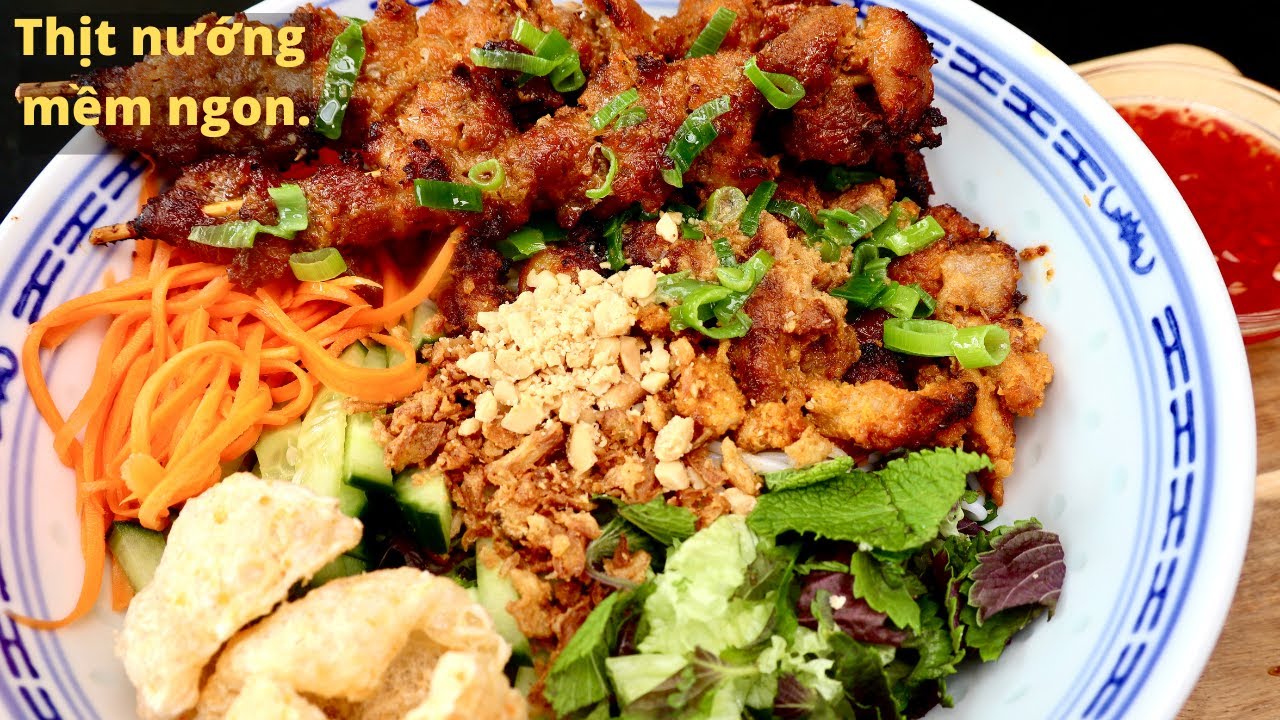 Nguyên liệu giúp thịt nướng mềm ngon để làm món bún thịt nướng thật đơn giản, nhanh gọn.