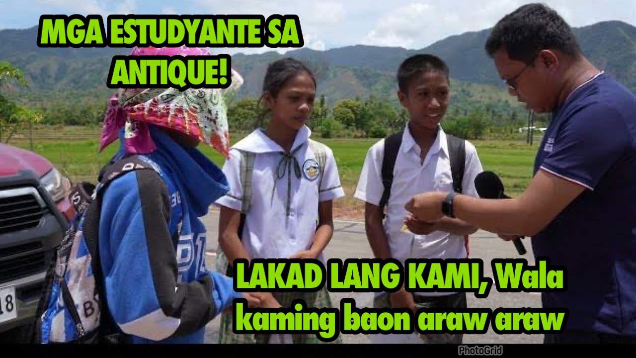MGA ESTUDYANTE SA ANTIQUE NAGLALAKAD NG MALAYO ,MAKAPAG ARAL KAHIT WALANG BAON!