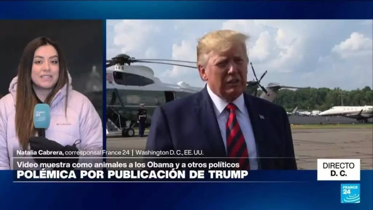 Directo D. C. y el video racista publicado en las redes sociales de Trump • FRANCE 24 Español