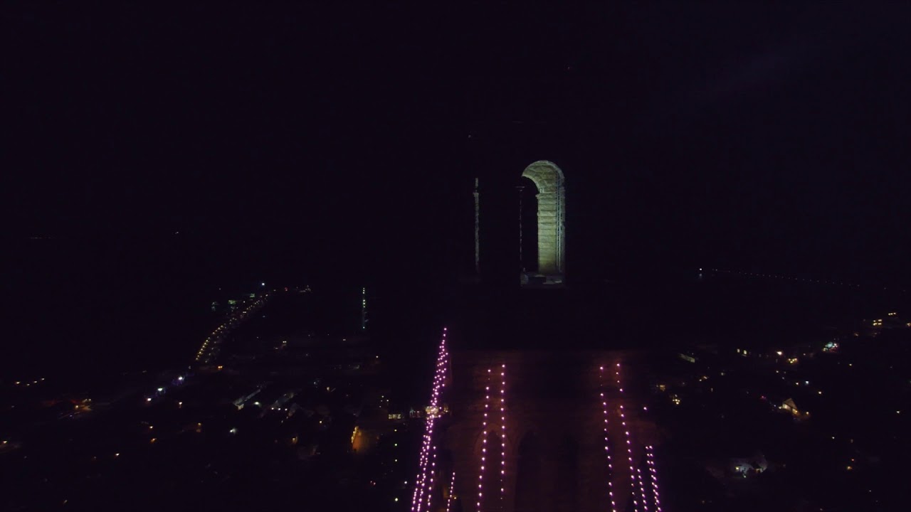 Lighting of the Pilgrim Monument 2015 - Droning Provincetown