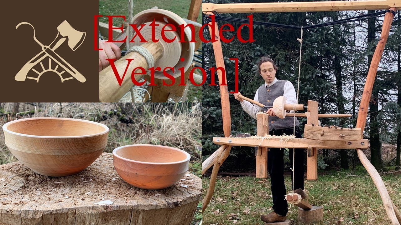 [Extended version] Bowl turning without electricity: on the pole lathe - Jero & Pirmin Lehr