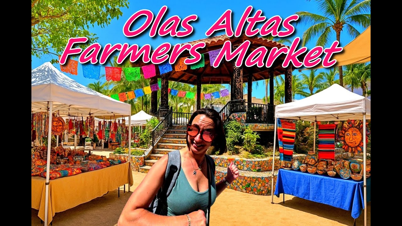 Exploring Puerto Vallarta's Farmer's Market! Olas Altas Market At The Tiled Park