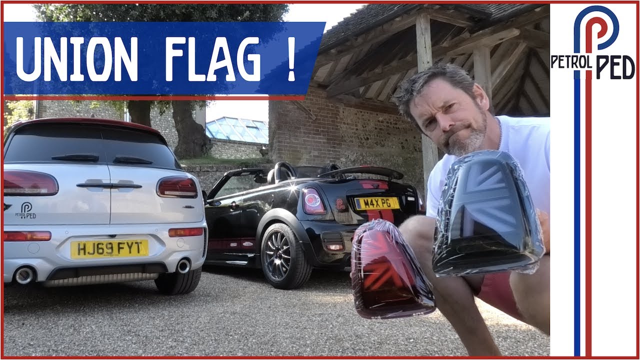 Fitting Union Flag Lights to my Mini Roadster - Black or Red ?! [CarVid19 Daily VLOG]