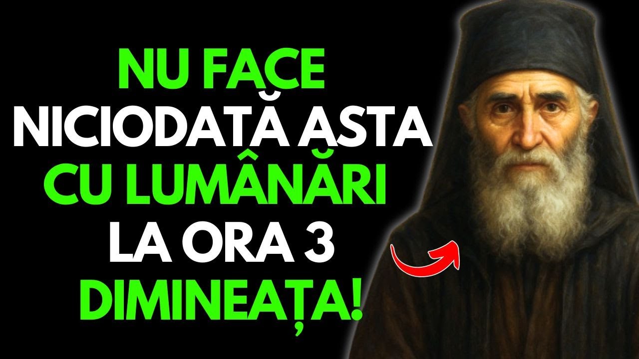 Sfântul Paisie AVERTIZEAZĂ: Aprinderea LUMÂNĂRILOR la ora 3 dimineața poate ATRAGE PREZENȚE NEDORITE