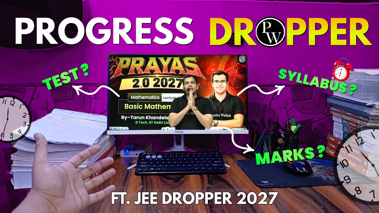 🔥 First Month As a JEE Dropper 2027 😭 | Prayas JEE 2.0 2027