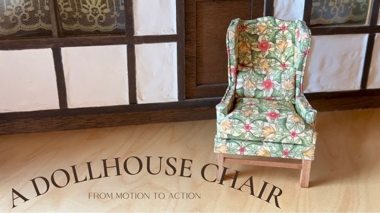 Dollhouse Chair from a Kit - Make a 1/12
