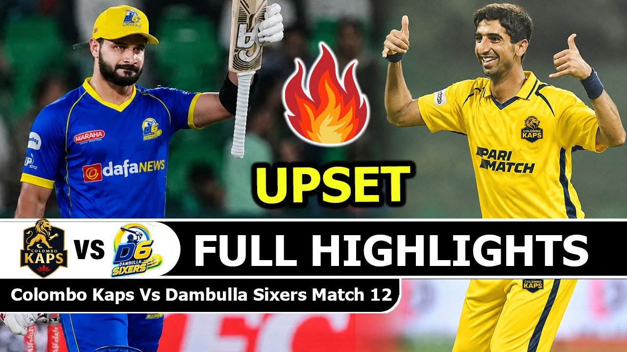 Colombo Kaps Vs Dambulla Sixers LPL 2026 Highlights Match 12 | Lanka Premier League 2026