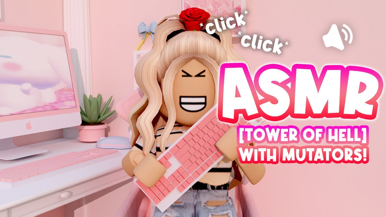 ROBLOX Tower of Hell but it's KEYBOARD ASMR... *VERY CLICKY* | #6