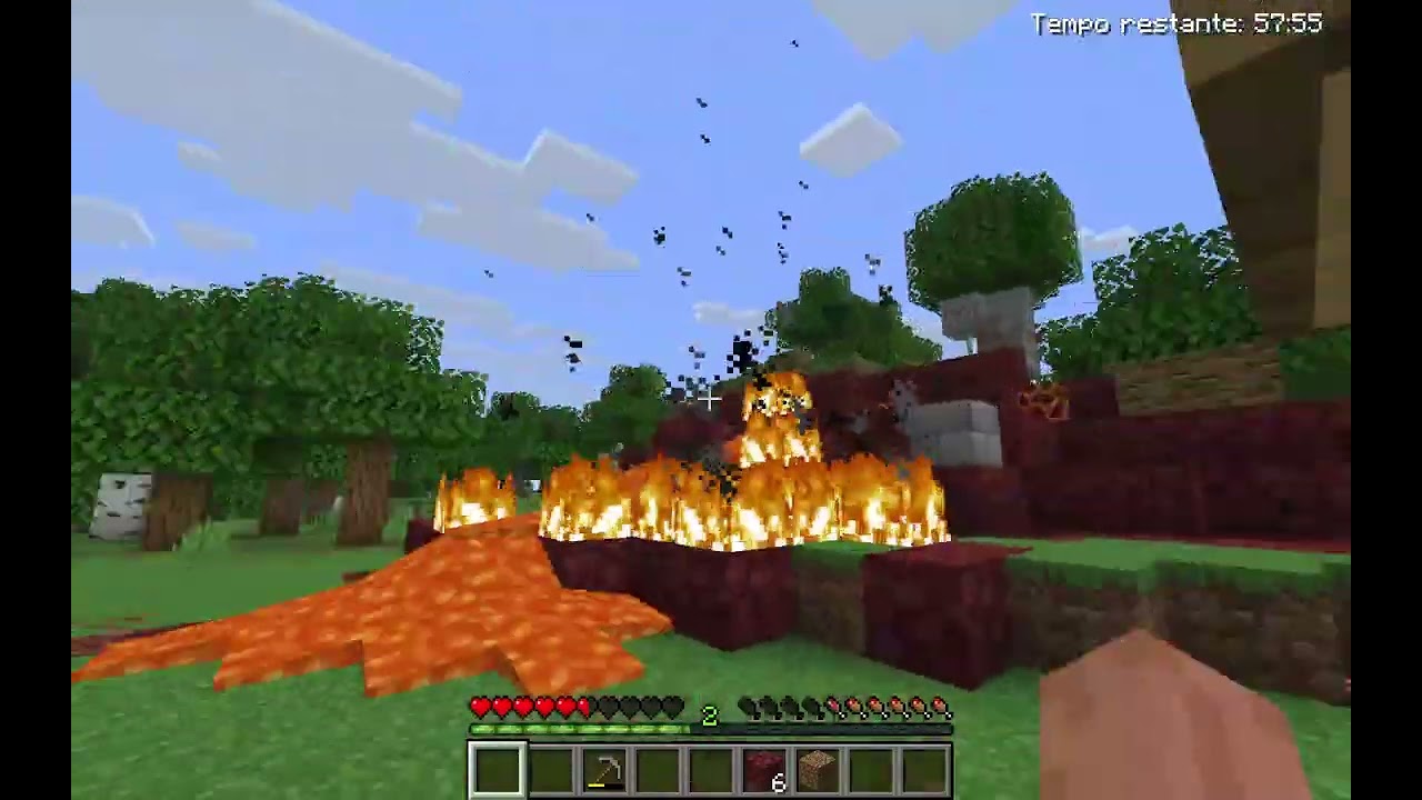 jogando minecraft java