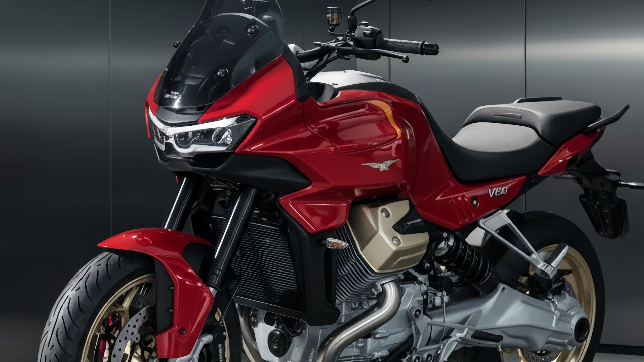 Лучший новый мотоцикл Moto Guzzi V100 Mandello 2026 года: итальянский спортивно-туристический мот...