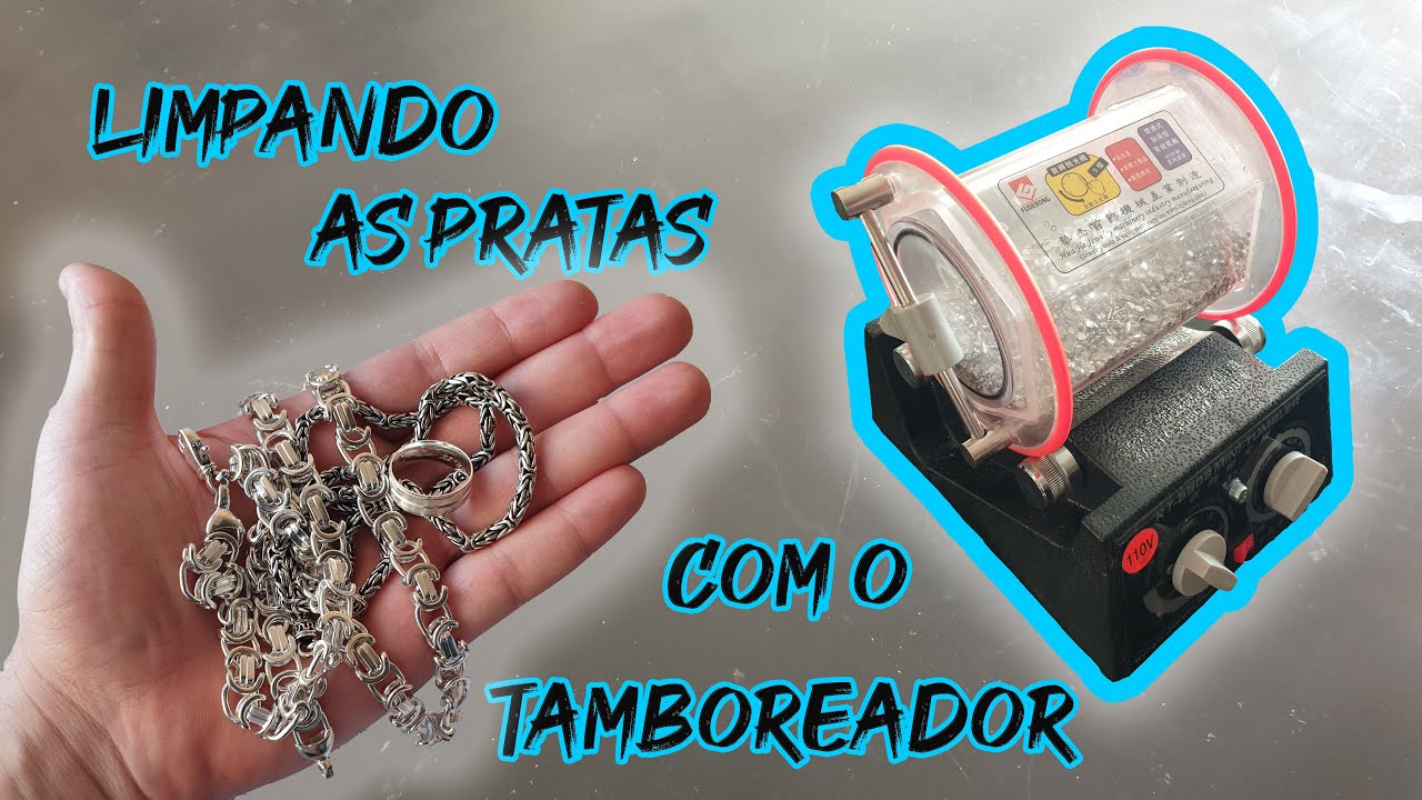Limpeza de pratas com tamboreador
