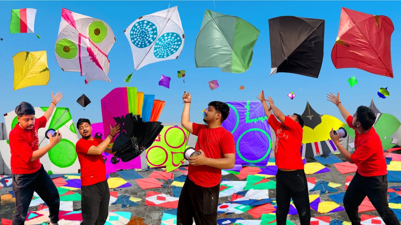 Kite Flying Video || Unique And Design Kites || Kite Cutting 2026 