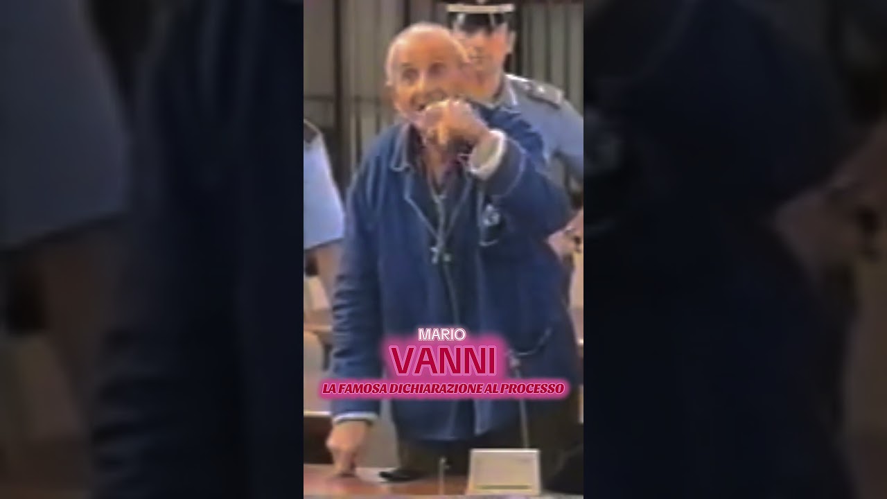 MARIO VANNI:LE DICHIARAZIONI PROCESSO 