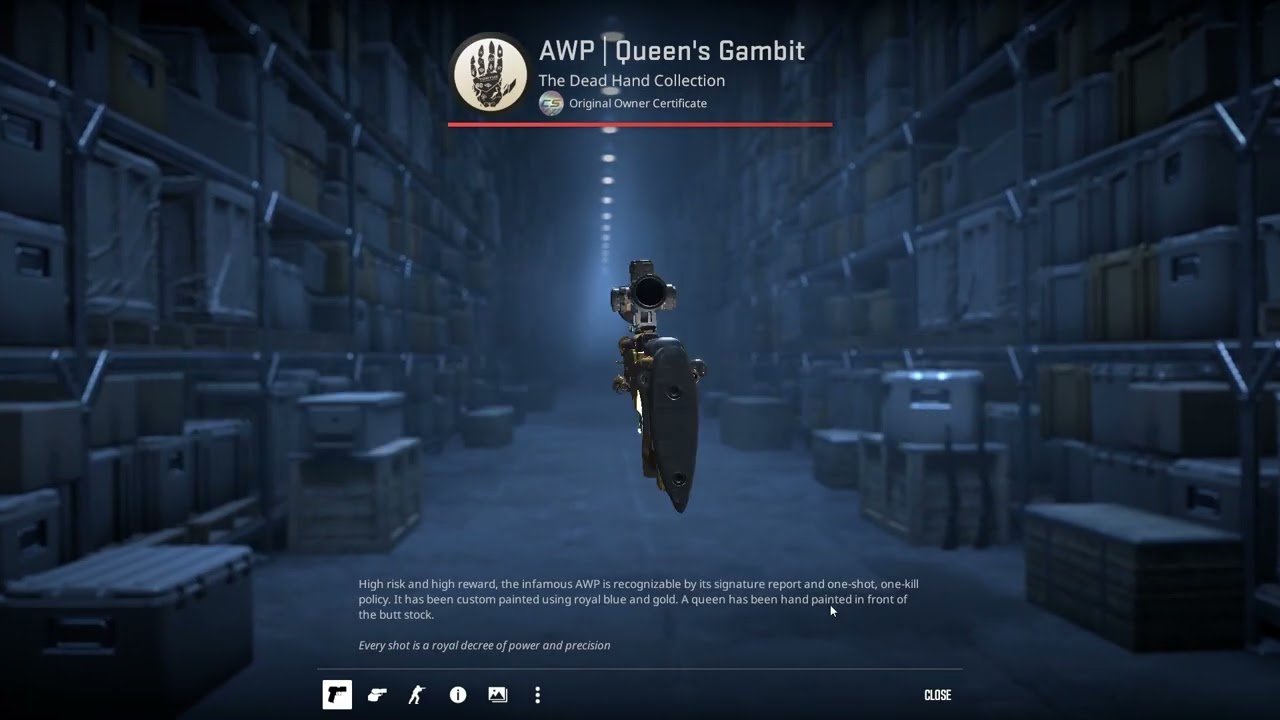 Unboxing a AWP | Queen's Gambit in cs2