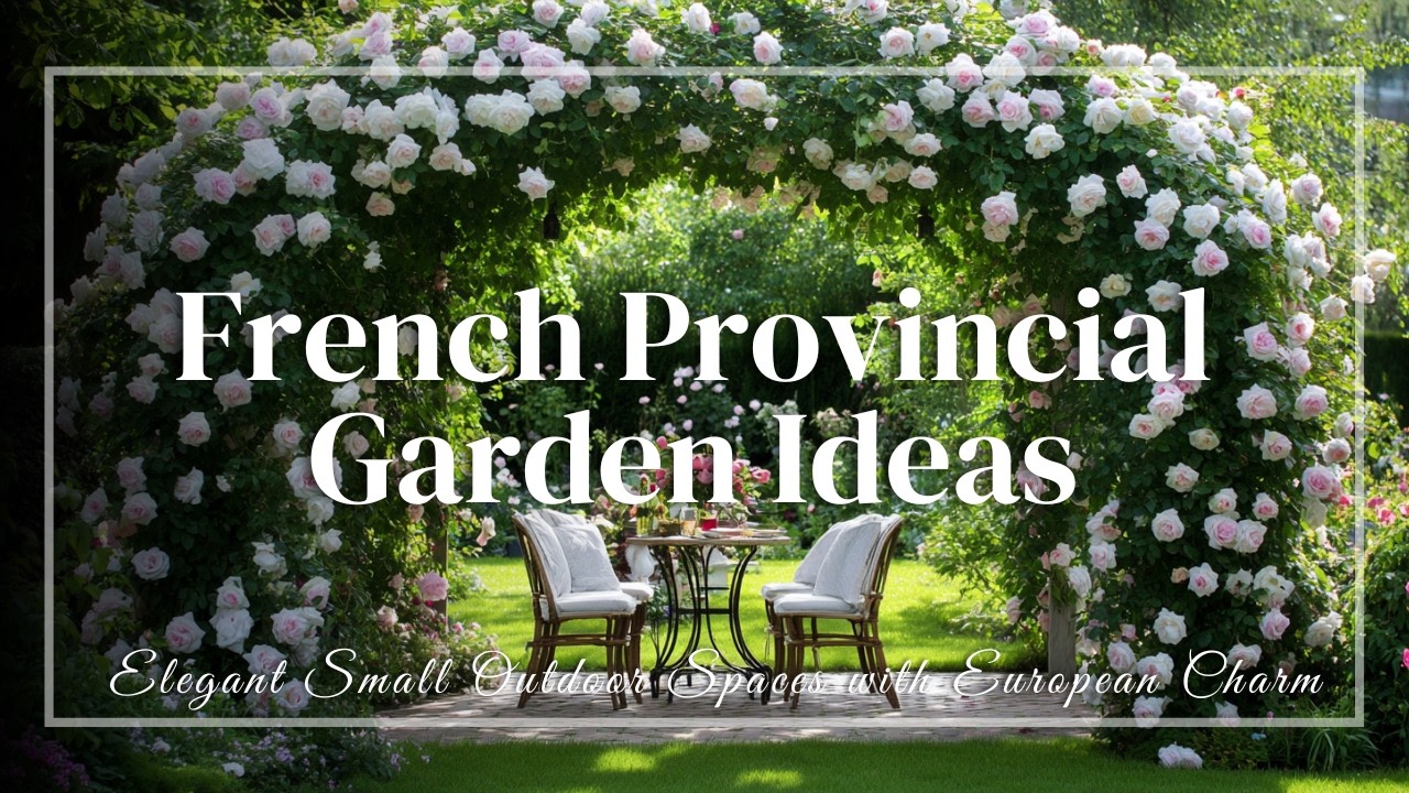 French Provincial Garden Ideas 🌸 | Elegant Small Outdoor Spaces with European Charm