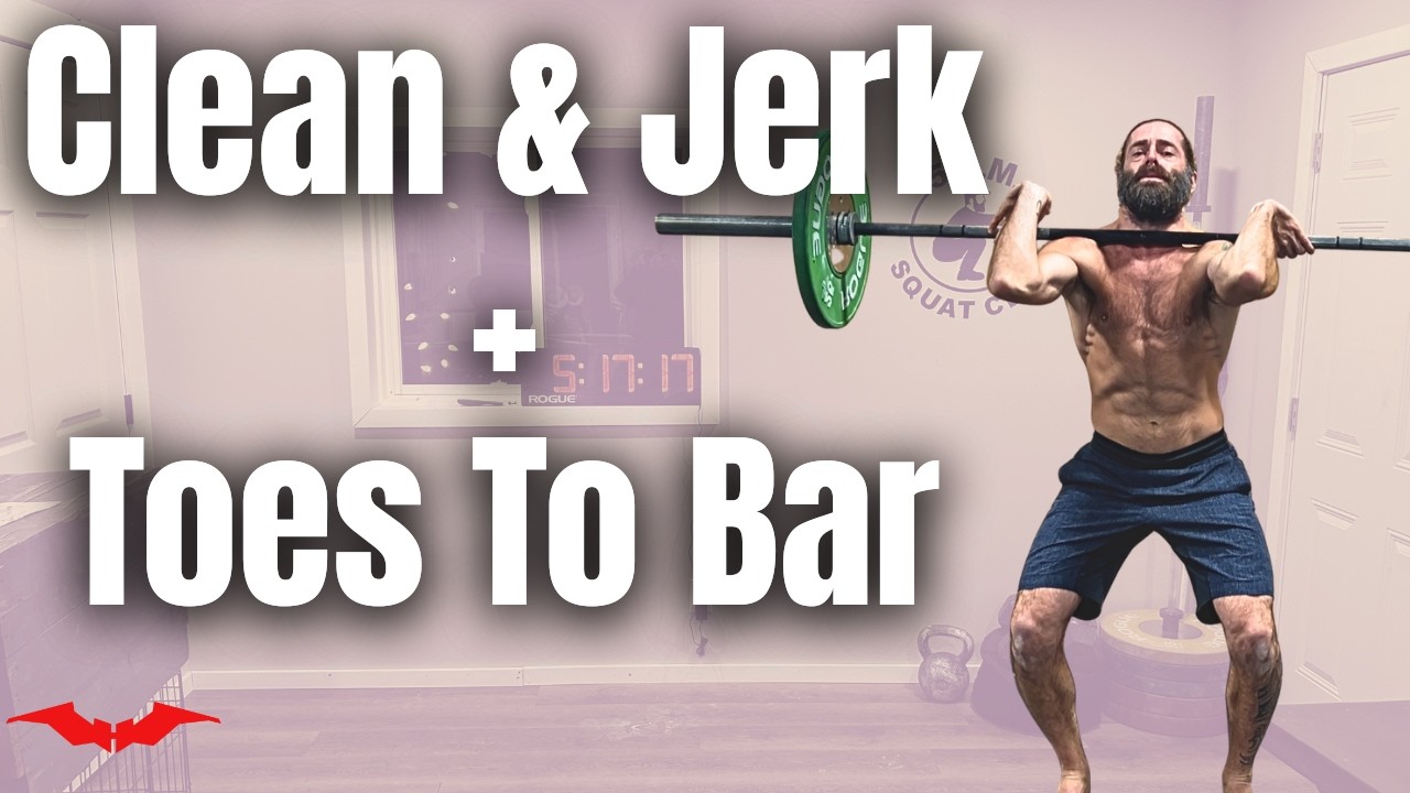 High Intensity Hillerfit Training Morning Routine. Clean and Jerks and Toes to Bar (Follow Along)