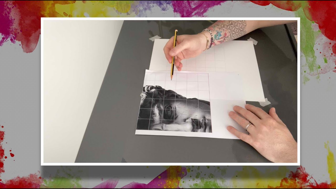 COME RIPORTARE UN'IMMAGINE SUL FOGLIO SENZA SBAGLIARE LE PROPORZIONI! - Corso di disegno