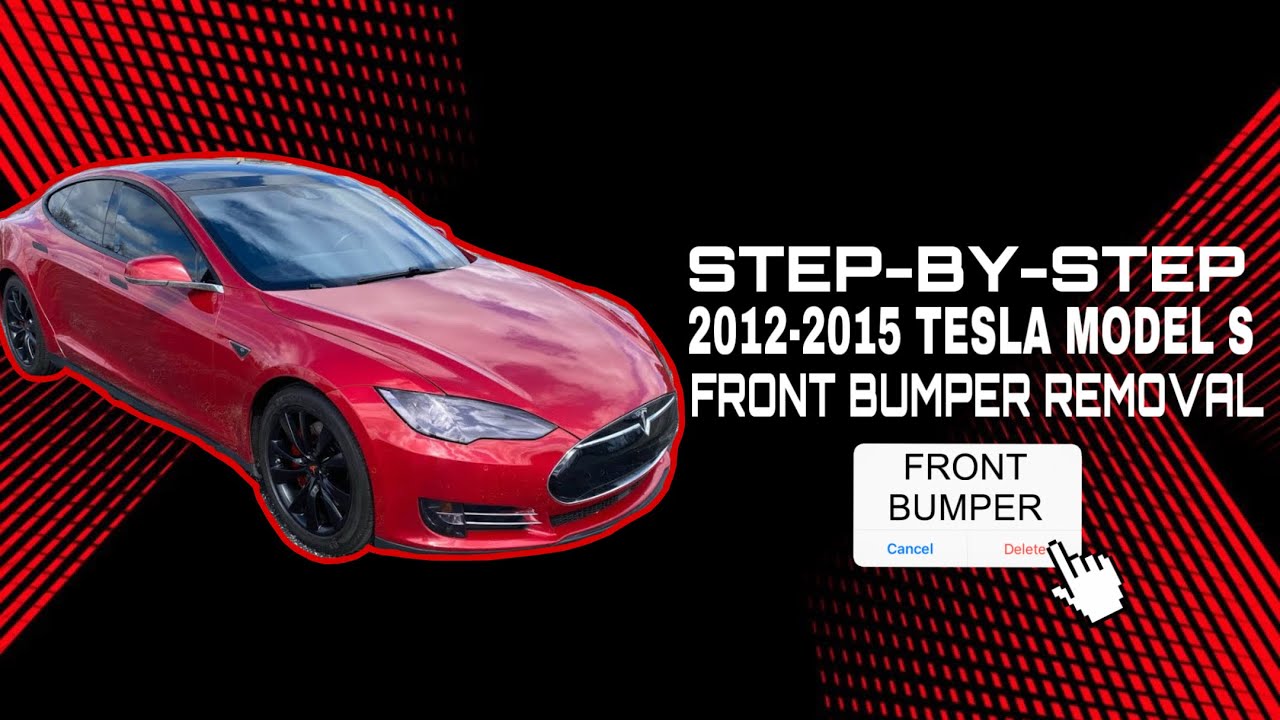 Снятие переднего бампера (пошаговое) Tesla Model S 2012-2015 гг.