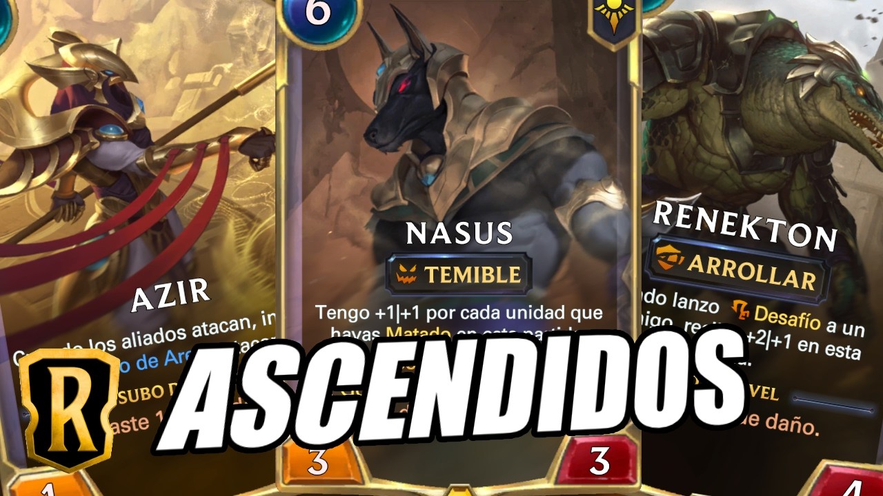 AZIR NASUS RENEKTON MAZO ASCENDIDOS LEGENDS OF RUNETERRA #legendsofruneterra #runeterra