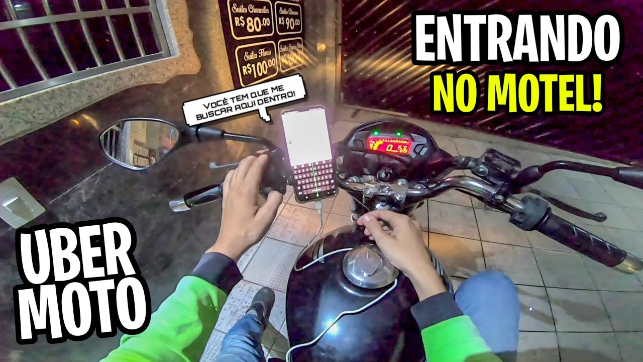 FUI BUSCAR O PASSAGEIRO DENTRO DO MOTEL! UBER MOTO!