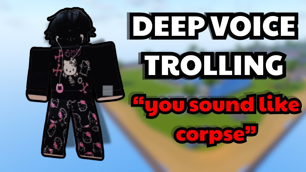 using AI BOY DEEP VOICE CHANGER on Roblox!