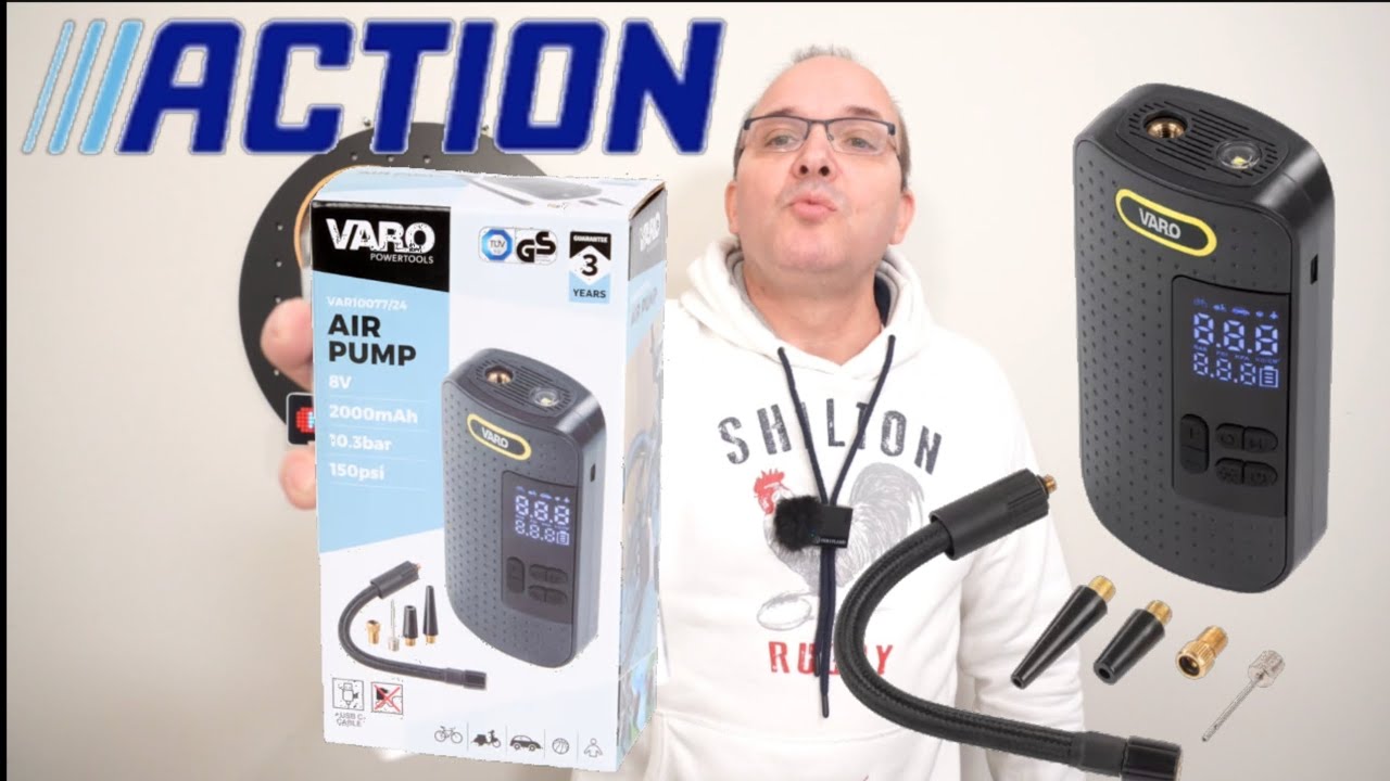 Pompe à air Varo chez #action  #pourtoi #pompe #outils #voiture #gonflable