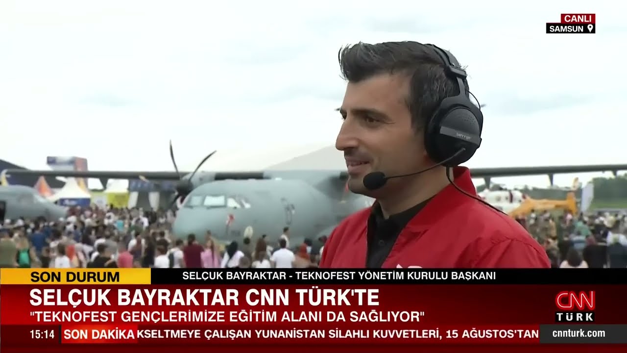 SELÇUK BAYRAKTAR CNN TÜRK TEKNOFEST 2022 CANLI YAYINI