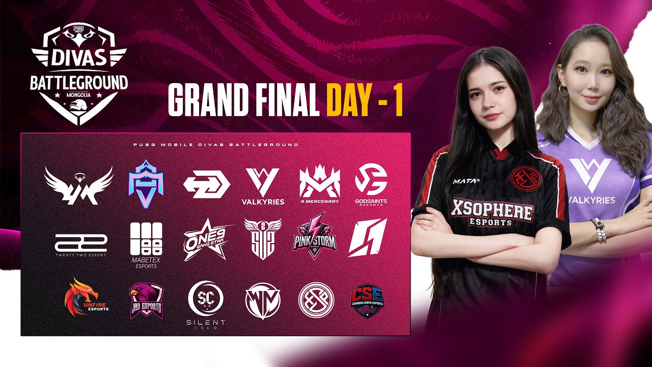 [EN] PUBG MOBILE DIVAS BATTLEGROUND S1 | Grand Finals | Day 01 | Timeburnergg