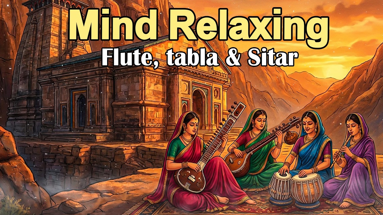 Mind Relaxing Flute Tabla and Sitar Compilation | Hindustani Instrumental Music
