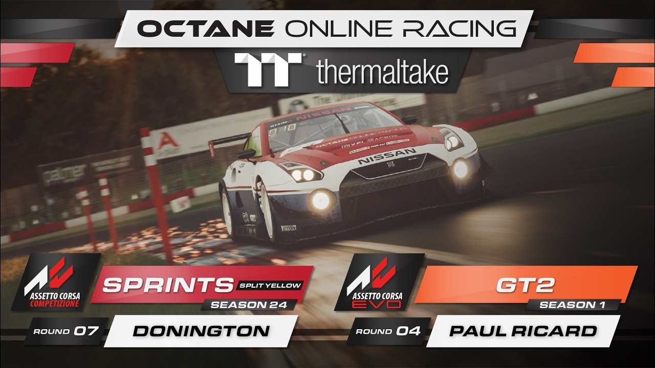 ACC Thermaltake Sprint Series | Wed (Split Yellow) S24R7 DONINGTON  + ACEVO S1R4 PAUL RICARD GT2