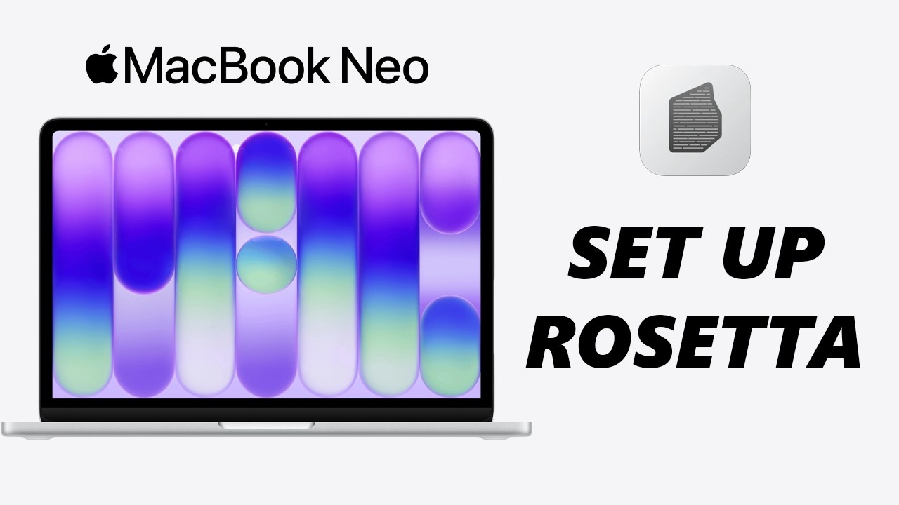 Как установить Rosetta 2 на MacBook Neo