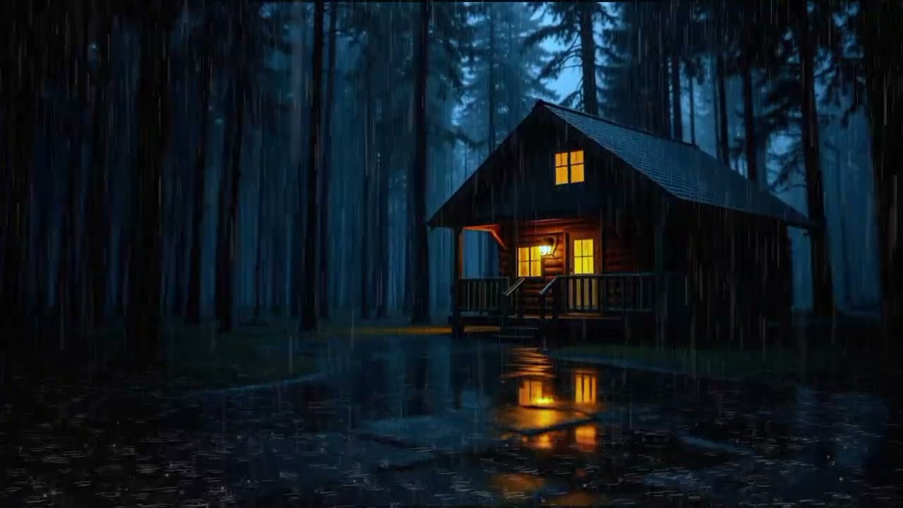 Beat Insomnia, Relax with Heavy Rain in the Forest | Deep Sleep & Calm Meditation 