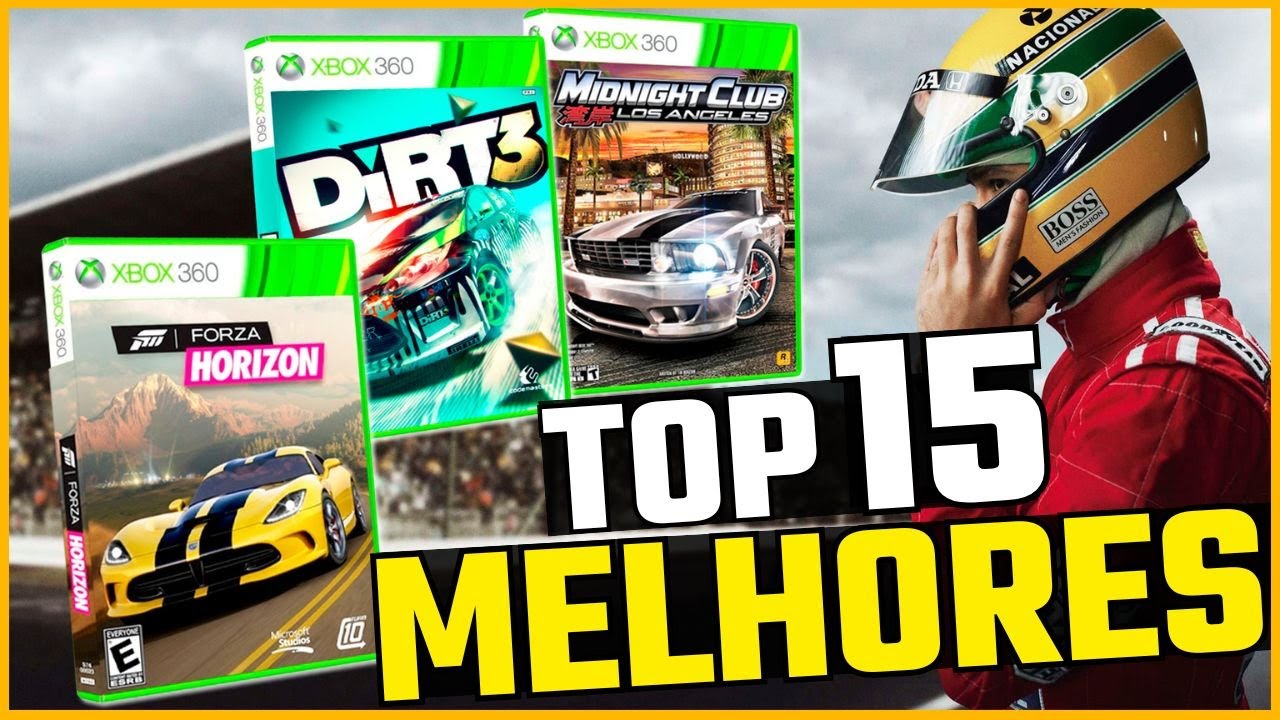 TOP 15 MELHORES JOGOS de CORRIDA DO XBOX 360 !!!