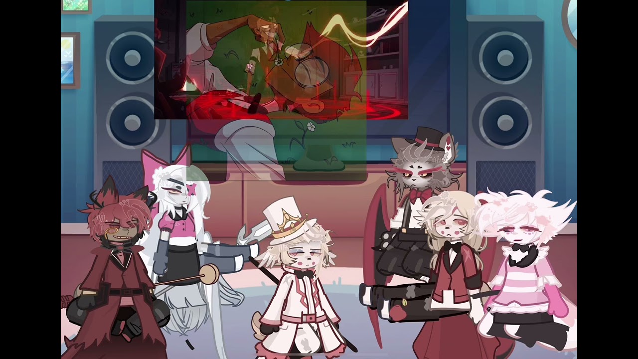 Hazbin hotel react to Alastor past //2x//
