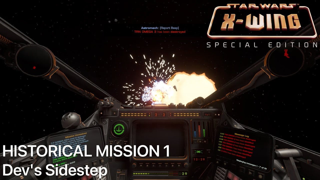 K Plays X-Wing #1 - X-Wing Historical Mission 1 - Dev's Sidestep