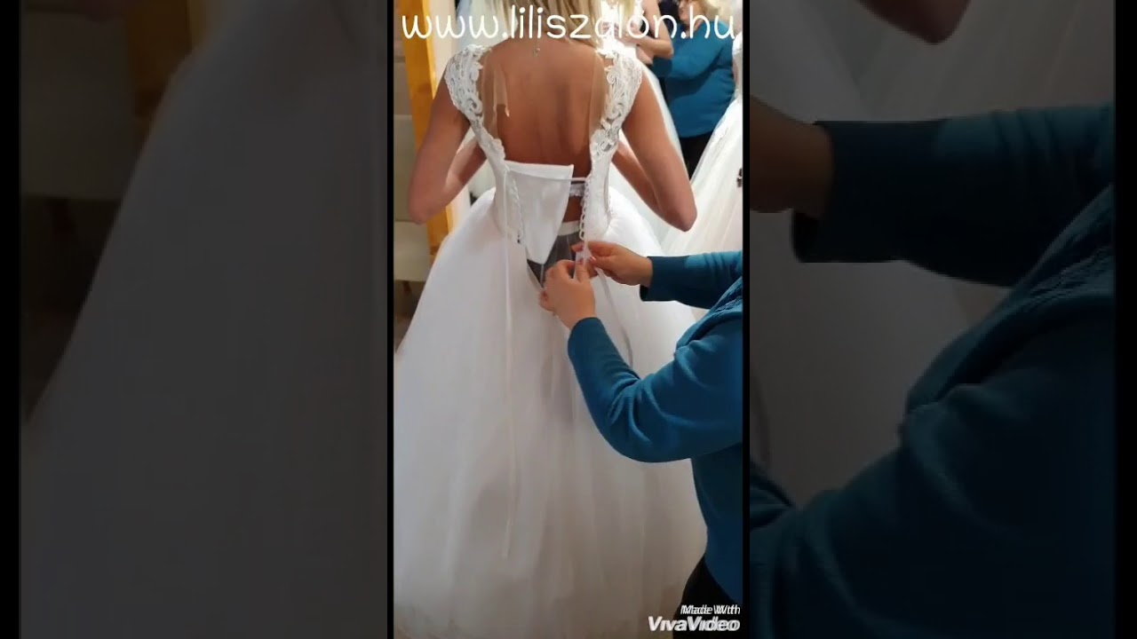 Hogyan kell befűzni a menyasszonyi ruhát! How to Tie a Wedding Dress !