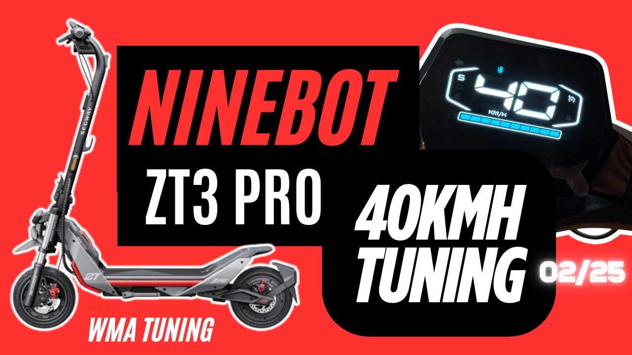 Ninebot ZT3 Speed ​​Hack 40 км/ч! Круиз-контроль и старт с нуля! Тюнинг электросамоката