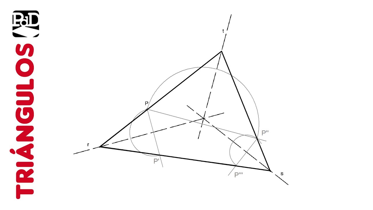 Trazar un Triángulo dadas sus Bisectrices y un Punto en uno de sus Lados.