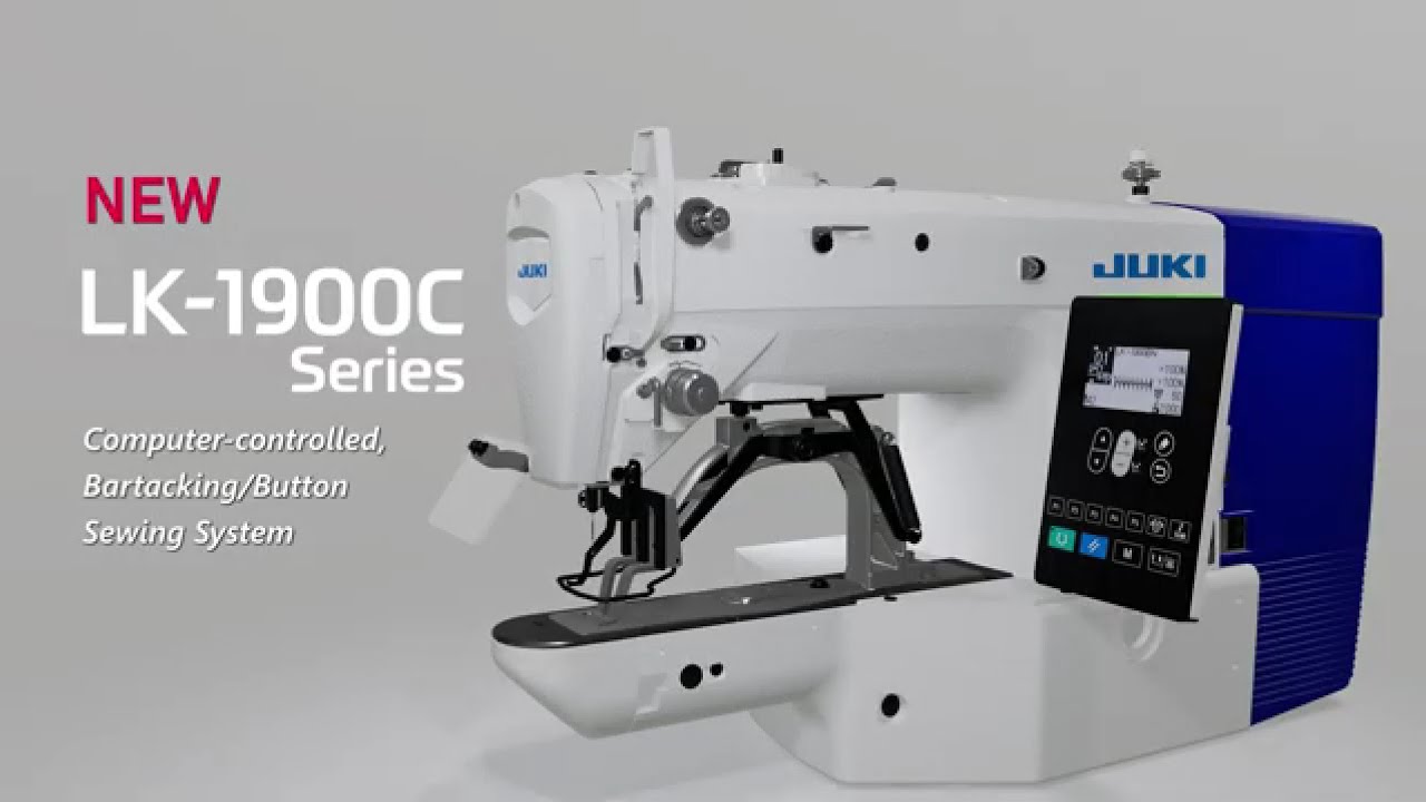 JUKI LK-1900C Series Bartack Sewing Machine Demonstration