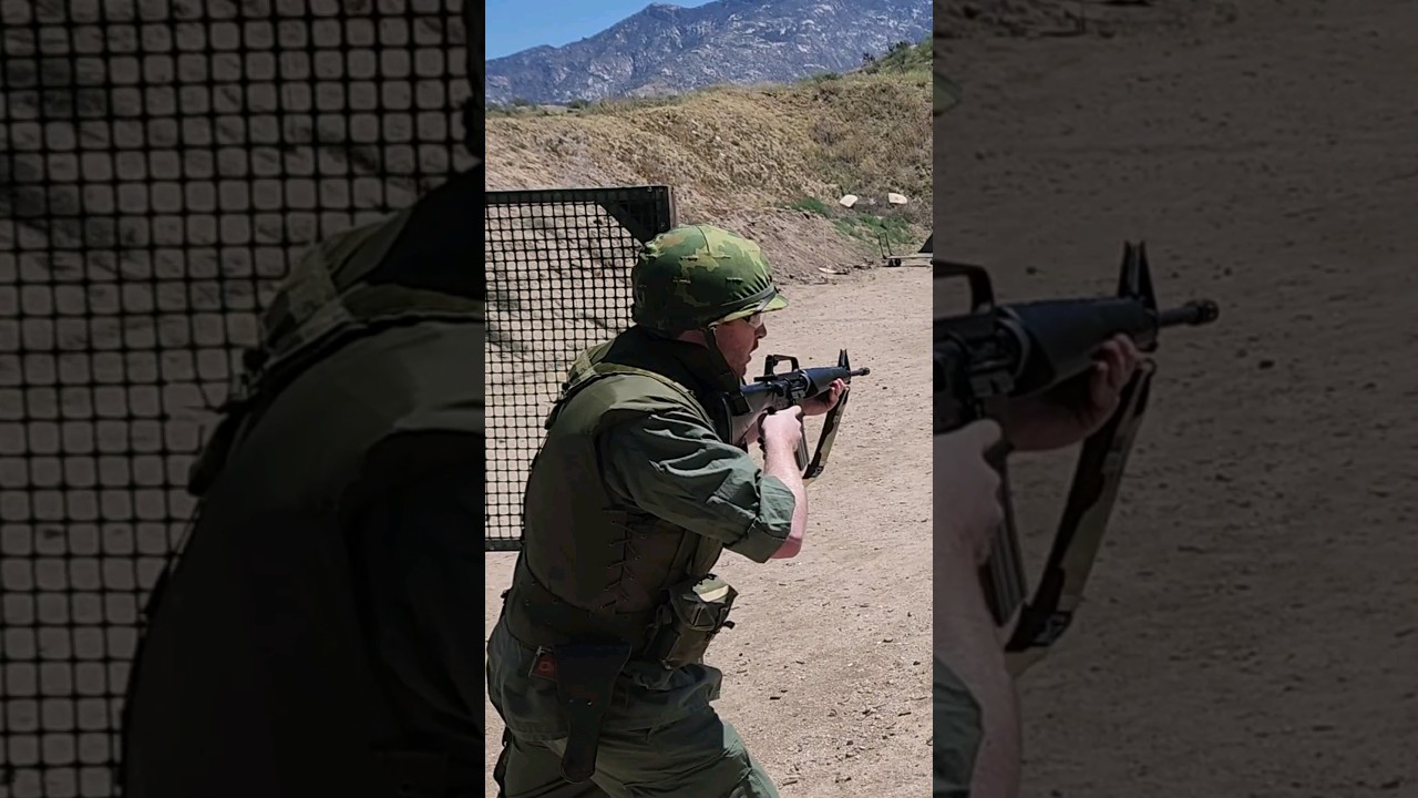 M16A1 at the 2-Gun Match #gun #m16a1 #vietnamwar #shooting
