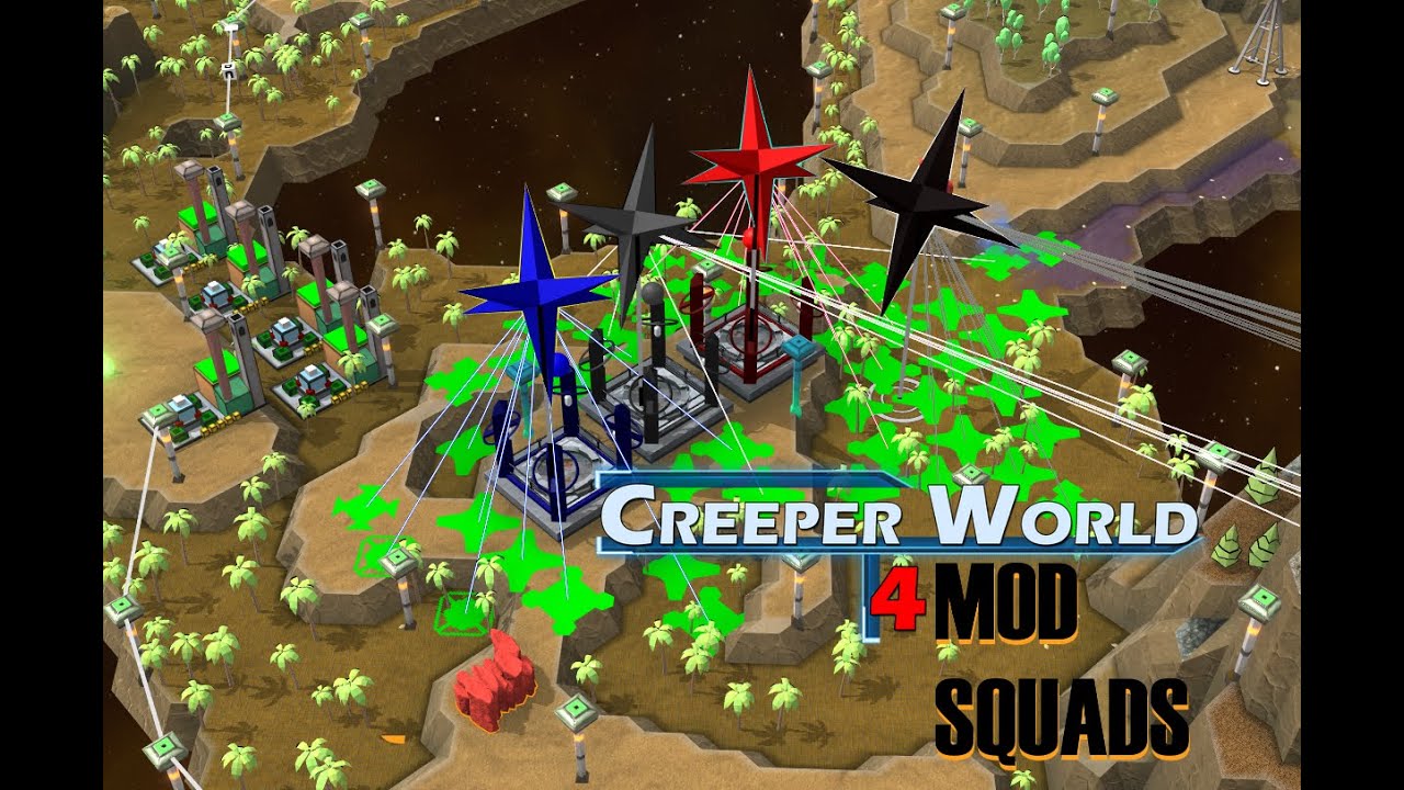J'ATTAQUE AVEC MES SQUADS DANS CE NOUVEAU MOD - CREEPER WORLD 4