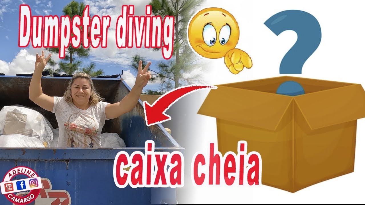 Super dumpster encontrei uma caixa cheia no lixo das lojas  @Adeline Camargo
