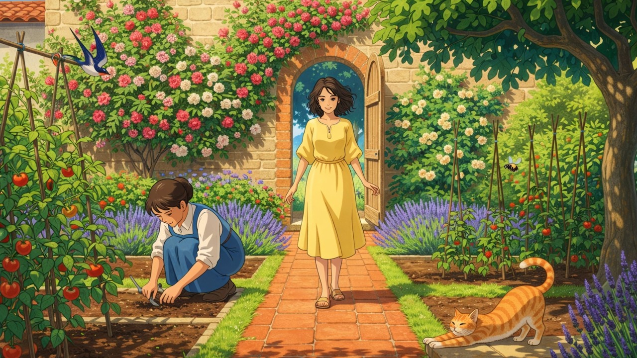 Mom’s Garden | Emotional Ghibli Style Animation #Ghibli Days #Ghibli Animation