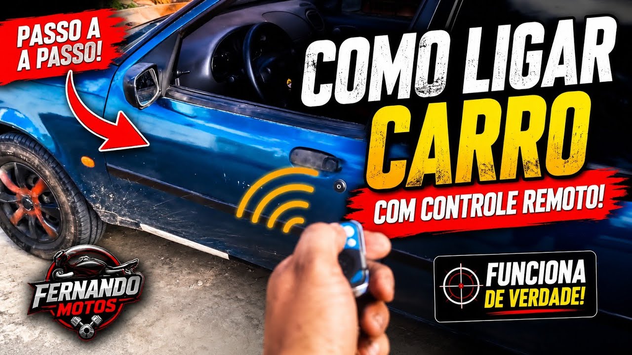 Como fazer o carro ligar com controle remoto