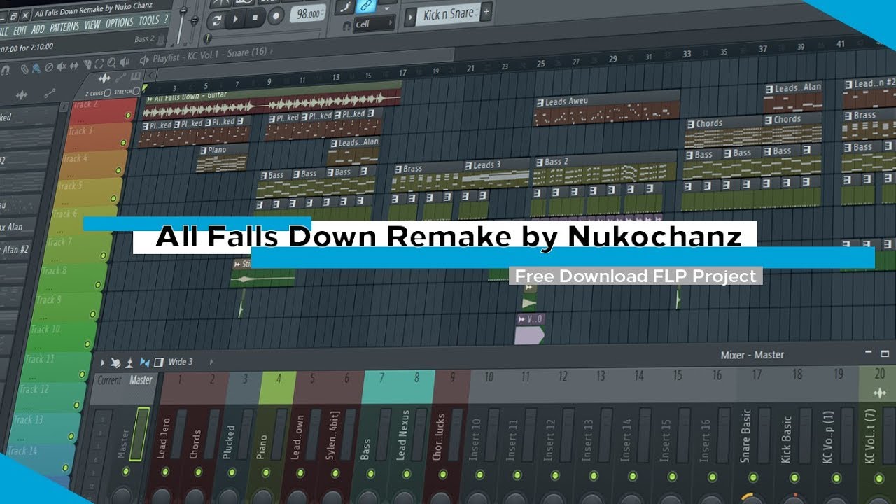Alan Walker - All Falls Down Remake (free flp) 「Nukochanz Release 」