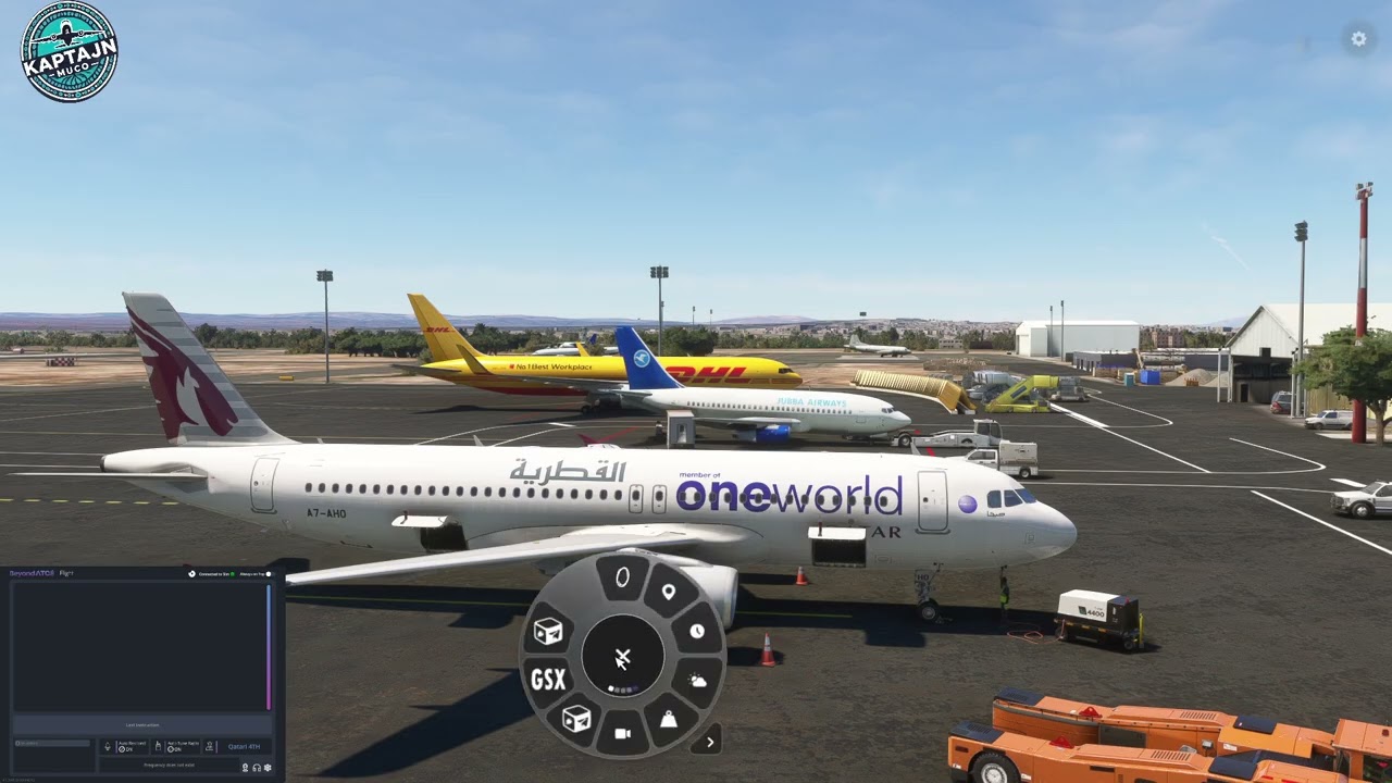 Qatar Fenix A320 Djibouti (HDAM) - Mogadishu (HCMM)  WITH BEYOND ATC AND LIVE TRAFFIC