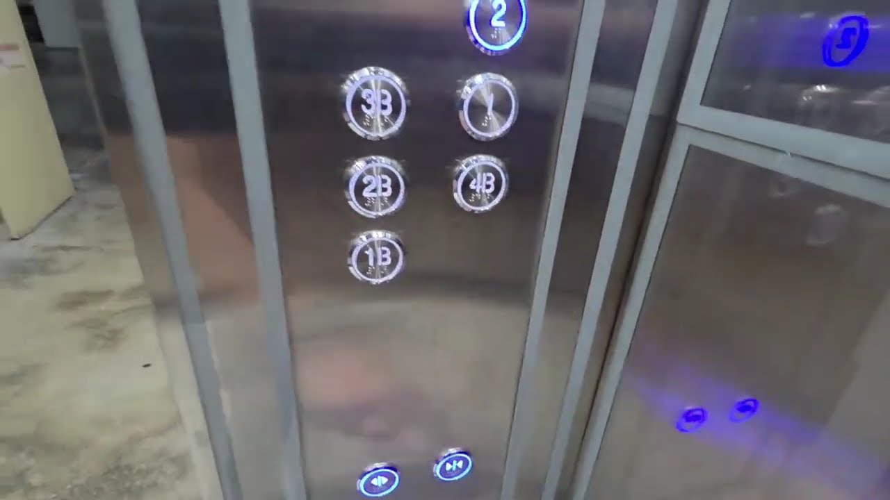 Taking the generic elevator towards parking garage at Sri Kristal Condominum