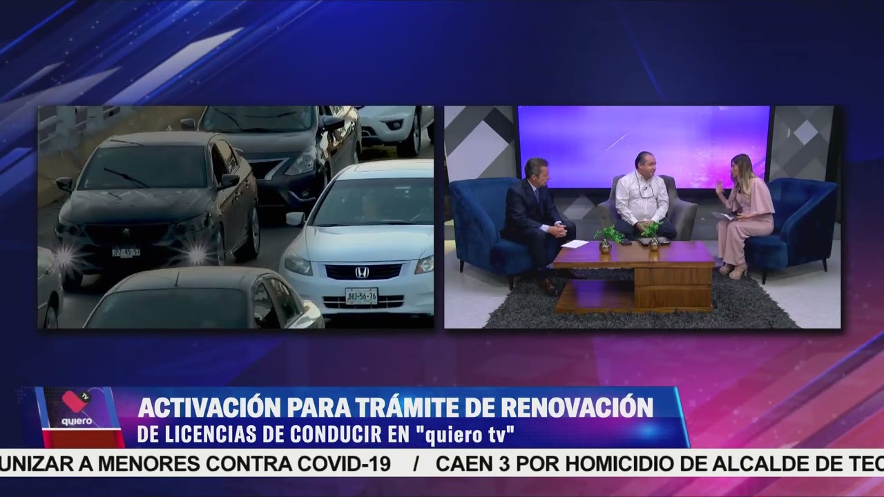 Activación para trámite de renovación de licencias de conducir en quiero tv