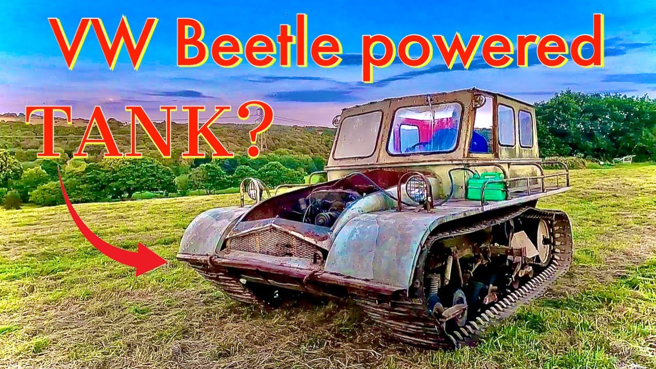 VW Beetle TANK, он заведётся и поедет? Находка для снегохода ST4 Barn!